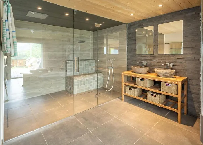 Σαλέ Luxury Panoramic View Fireplace Sauna Garden