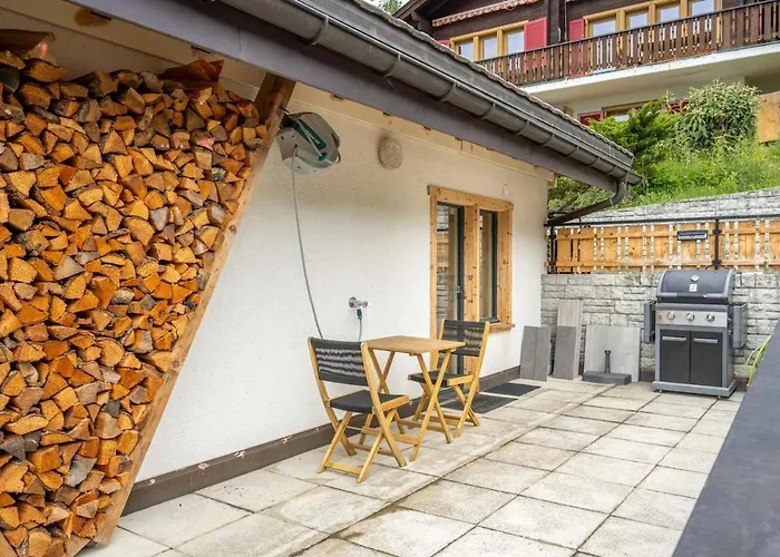 Luxury Panoramic View Fireplace Sauna Garden Dağ evi Grächen