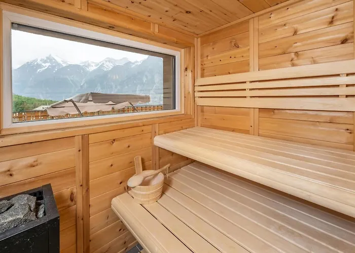 Dağ evi Luxury Panoramic View Fireplace Sauna Garden Grächen