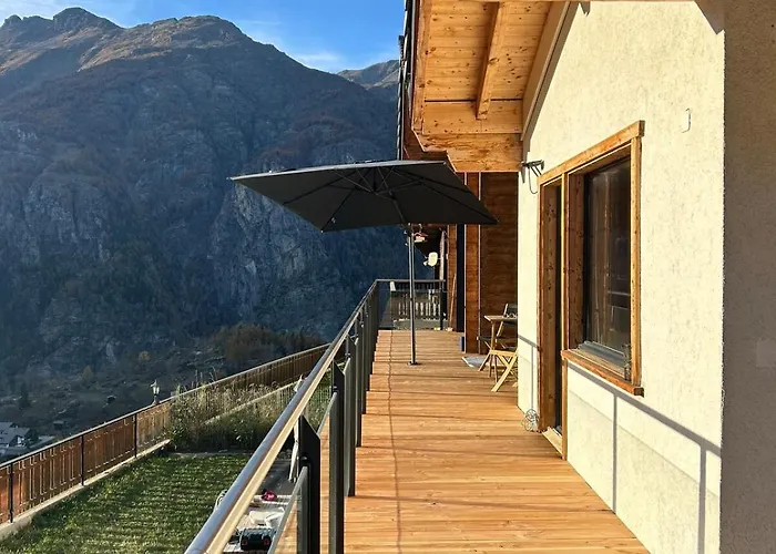 Luxury Panoramic View Fireplace Sauna Garden Grächen